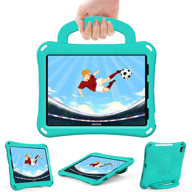 For iPad Air 11 2024 Handle Football Shaped EVA Shockproof Tablet Case(Mint  Green) - iPad Air 11 2024 Cases by PMC Jewellery | Online Shopping South Africa | PMC Jewellery | Buy Now Pay Later Mobicred