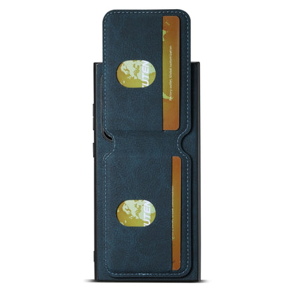 For Samsung Galaxy S24 Ultra 5G Suteni H02 Litchi Leather Card Wallet Stand Back Phone Case(Blue) - Galaxy S24 Ultra 5G Cases by Suteni | Online Shopping South Africa | PMC Jewellery | Buy Now Pay Later Mobicred