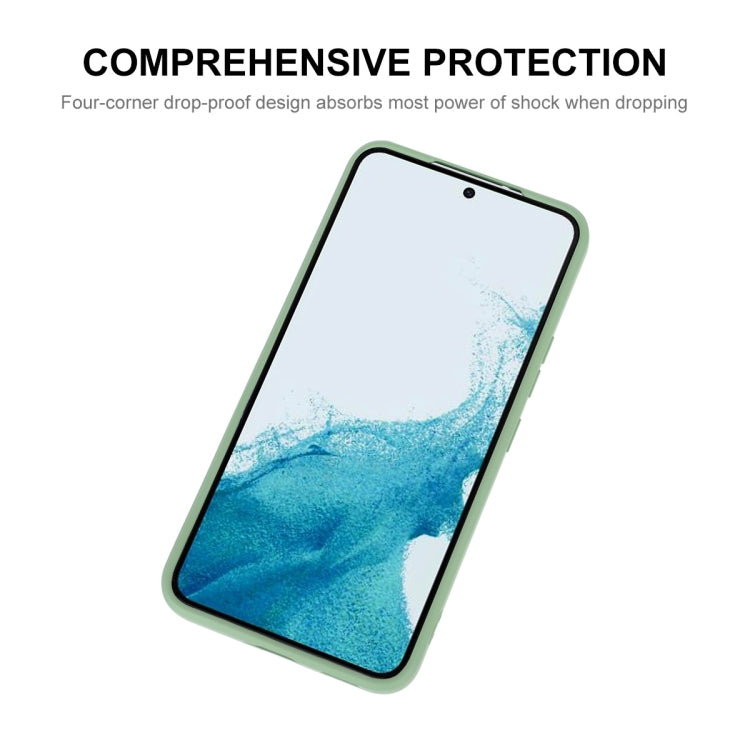 For Samsung Galaxy S24 5G ENKAY Liquid Silicone Soft Shockproof Phone Case(Beige) - free shipping - PMC Jewellery - Order now!