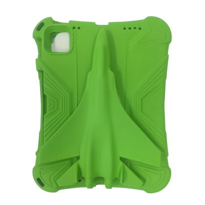 For iPad Pro 11 2024 360 Rotation Aircraft Holder EVA Shockproof Tablet Case(Green) - iPad Pro 11 2024 Cases by PMC Jewellery | Online Shopping South Africa | PMC Jewellery | Buy Now Pay Later Mobicred