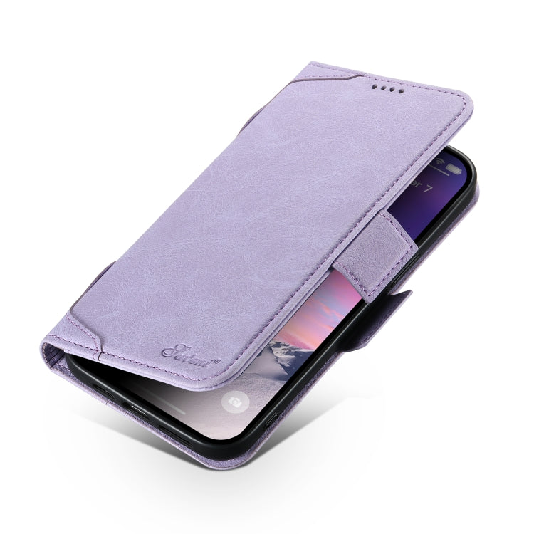 For iPhone 13 Pro Max SUTENI J07 Multifunctional Horizontal Flip Magsafe Leather Phone Case(Purple) - iPhone 13 Pro Max Cases by Suteni | Online Shopping South Africa | PMC Jewellery | Buy Now Pay Later Mobicred