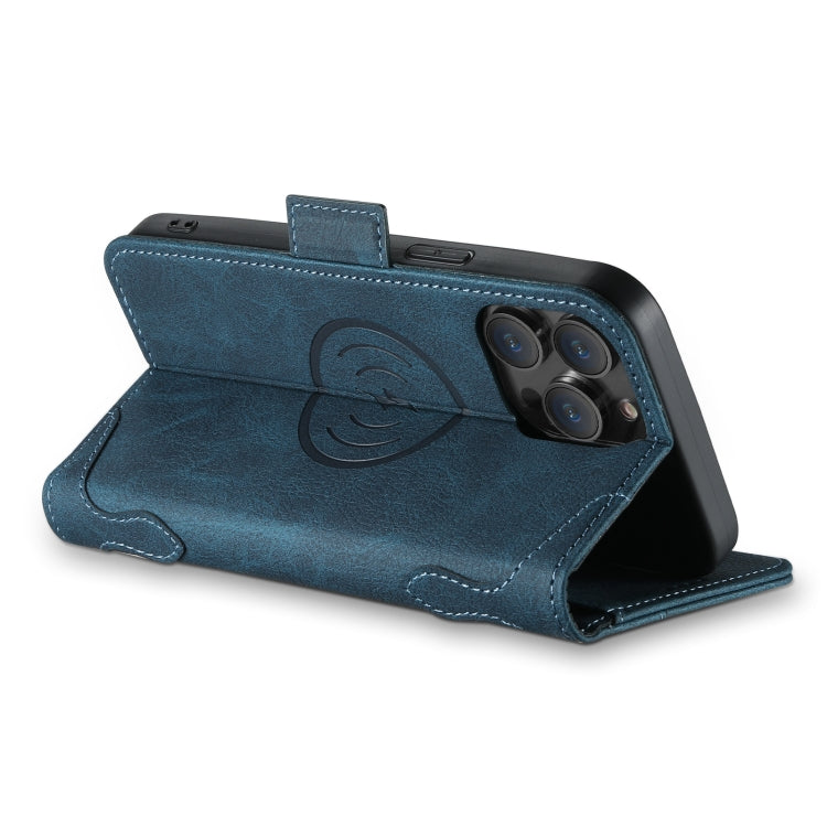 For iPhone 15 Pro Max SUTENI J07 Multifunctional Horizontal Flip Magsafe Leather Phone Case(Blue) - iPhone 15 Pro Max Cases by Suteni | Online Shopping South Africa | PMC Jewellery | Buy Now Pay Later Mobicred