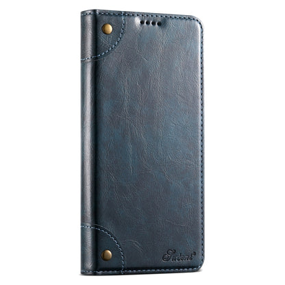 For Samsug Galaxy S24 Ultra 5G Suteni Baroque Calf Texture Buckle Wallet Leather Phone Case(Blue) - Galaxy S24 Ultra 5G Cases by Suteni | Online Shopping South Africa | PMC Jewellery | Buy Now Pay Later Mobicred