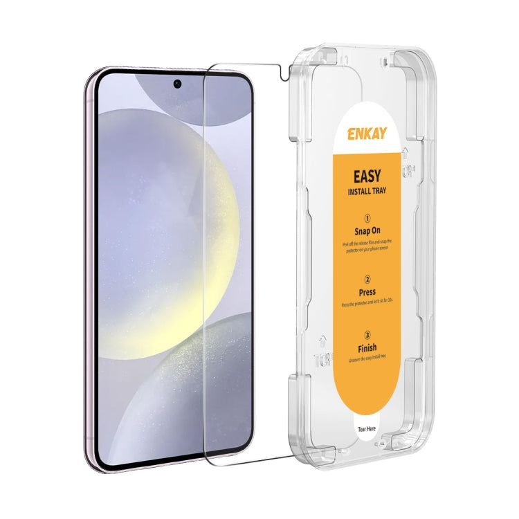 For Samsung Galaxy S24 5G ENKAY Easy Install 0.18mm High Alumina Silicon Full Glass Film, Support Ultrasonic Unlock - Galaxy S24 5G Tempered Glass by ENKAY | Online Shopping South Africa | PMC Jewellery | Buy Now Pay Later Mobicred