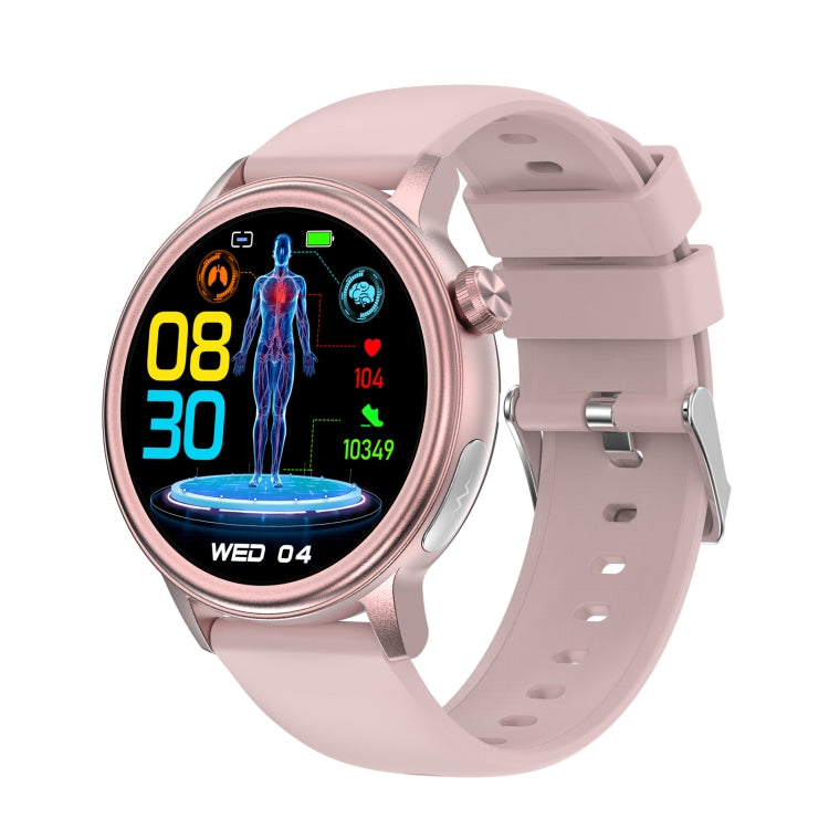 ET470 1.39 inch Color Screen Smart Watch Silicone Strap, Support Bluetooth Call / ECG(Pink) - Smart Watches by PMC Jewellery | Online Shopping South Africa | PMC Jewellery