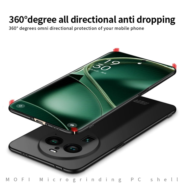 For OPPO Find X6 MOFI Micro-Frosted PC Ultra-thin Hard Phone Case(Black) - OPPO Cases by MOFI | Online Shopping South Africa | PMC TechLife | Buy Now Pay Later Mobicred