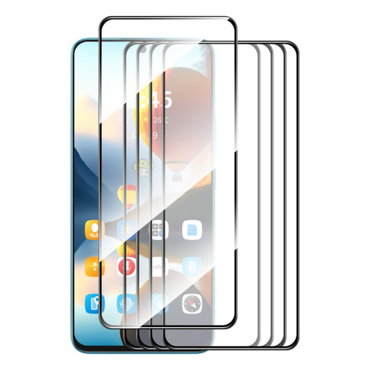 For Tecno Spark 10 Pro 5pcs ENKAY Full Glue High Aluminum-silicon Tempered Glass Film - Tecno Tempered Glass by ENKAY | Online Shopping South Africa | PMC Jewellery | Buy Now Pay Later Mobicred