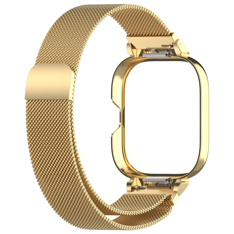 For CMF Watch Pro D395 Metal Frame + Milanese Integrated Magnetic Watch Band(Gold) - Watch Bands by PMC Jewellery | Online Shopping South Africa | PMC Jewellery