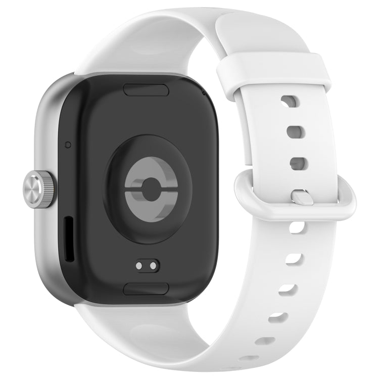 For Xiaomi Smart Band 9 Pro / 8 Pro Solid Color Colorful Buckle Silicone Watch Band(White) - free shipping - PMC TechLife - Order now!