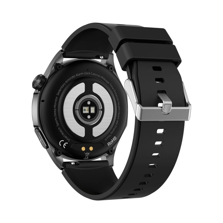 ET485 1.43 inch Color Screen Smart Watch Silicone Strap, Support Bluetooth Call / Micro-physical Examination(Black) - Smart Watches by PMC Jewellery | Online Shopping South Africa | PMC Jewellery