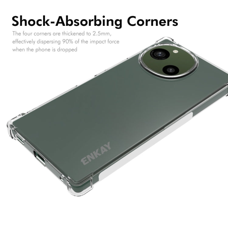 For Sharp Aquos R9 ENKAY Hat-Prince Transparent TPU Shockproof Phone Case - More Brand by ENKAY | Online Shopping South Africa | PMC Jewellery | Buy Now Pay Later Mobicred