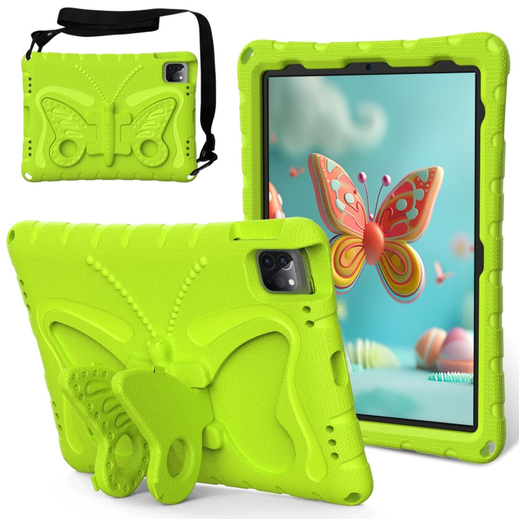 For iPad Pro 11 2024 Butterfly Bracket EVA Shockproof Tablet Case(Grass Green) - iPad Pro 11 2024 Cases by PMC TechLife | Online Shopping South Africa | PMC TechLife | Buy Now Pay Later Mobicred