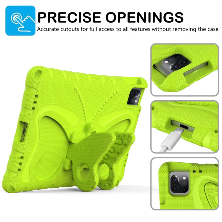 For iPad Pro 11 2024 Butterfly Bracket EVA Shockproof Tablet Case(Grass Green) - iPad Pro 11 2024 Cases by PMC TechLife | Online Shopping South Africa | PMC TechLife | Buy Now Pay Later Mobicred
