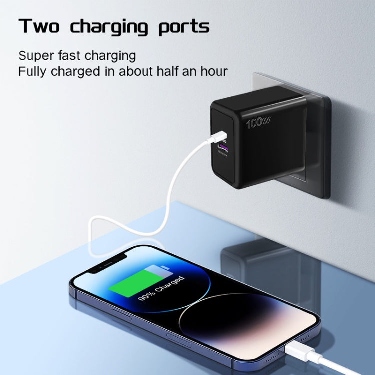 USB 67W / PD 33W Super fast Charging Full Protocol Mobile Phone Charger, UK Plug(White) - USB Charger by PMC TechLife | Online Shopping South Africa | PMC TechLife | Buy Now Pay Later Mobicred