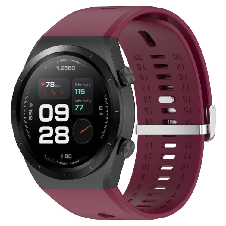 For Xiaomi Watch H1 Blood Pressure Watch Silicone Watch Band(Wine Red) - Watch Bands by PMC Jewellery | Online Shopping South Africa | PMC Jewellery