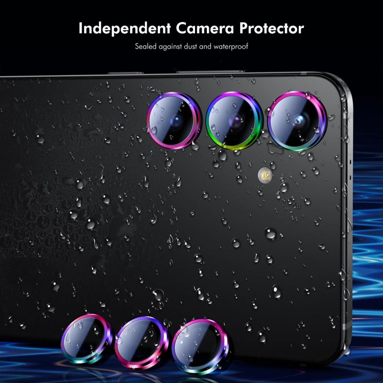 For Samsung Galaxy S24+ 5G ENKAY Hat-Prince AR 9H Rear Lens Aluminium Alloy Tempered Glass Film(Colorful) - Galaxy S24+ 5G Tempered Glass by ENKAY | Online Shopping South Africa | PMC Jewellery | Buy Now Pay Later Mobicred