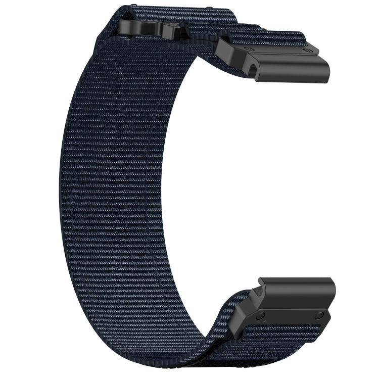 For Garmin MARQ Commander 22mm Nylon Hook And Loop Fastener Watch Band(Blue) - Watch Bands by PMC TechLife | Online Shopping South Africa | PMC TechLife