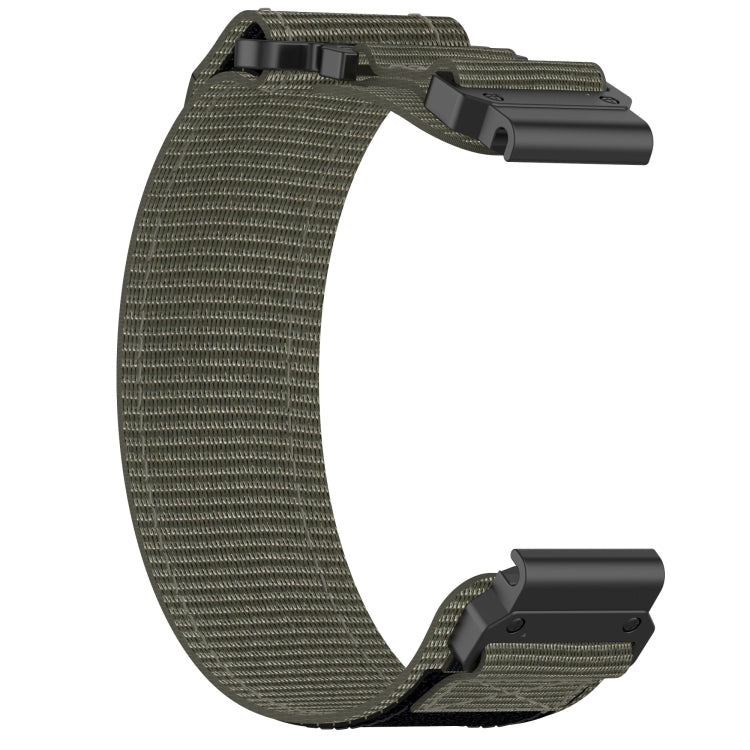 For Garmin MARQ Adventurer Gen 2 22mm Nylon Hook And Loop Fastener Watch Band(Grey) - Watch Bands by PMC Jewellery | Online Shopping South Africa | PMC Jewellery