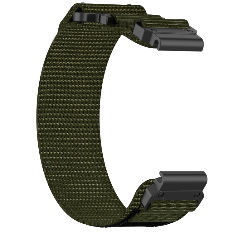 For Garmin Tactix Delta 26mm Nylon Hook And Loop Fastener Watch Band(Army Green) - Watch Bands by PMC TechLife | Online Shopping South Africa | PMC TechLife