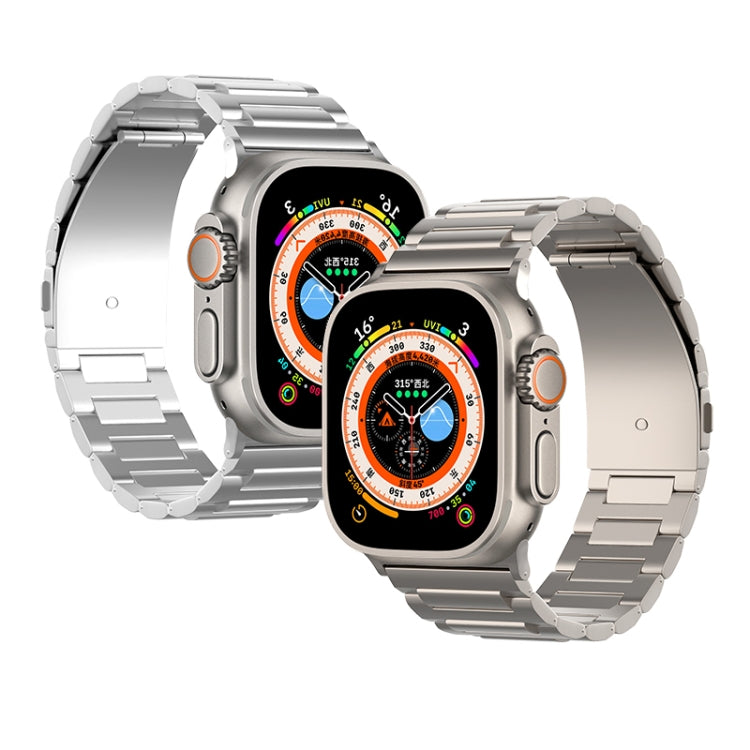 For Apple Watch Ultra 49mm I-Shaped Titanium Watch Band(Titanium) - Watch Bands by PMC TechLife | Online Shopping South Africa | PMC TechLife