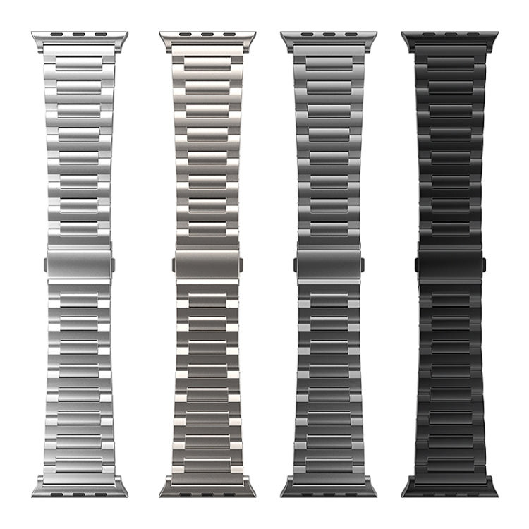 For Apple Watch Ultra 49mm I-Shaped Titanium Watch Band(Grey) - Watch Bands by PMC Jewellery | Online Shopping South Africa | PMC Jewellery