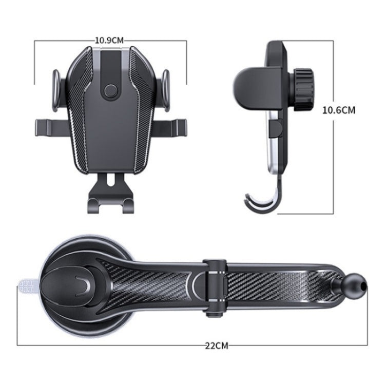 ES281 Car Dashboard Windshield Air Vent Suction Cup Phone Holder For 4-6.7 Inch Phone Mount - Car Holders by PMC Jewellery | Online Shopping South Africa | PMC Jewellery | Buy Now Pay Later Mobicred