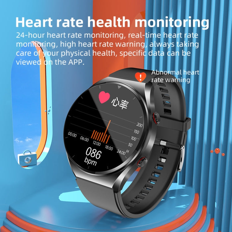 E09 Pro 1.32 inch Color Screen Smart Watch, Support Bluetooth Call / ECG Electrocardiogram(Black) - Smart Watches by PMC Jewellery | Online Shopping South Africa | PMC Jewellery | Buy Now Pay Later Mobicred