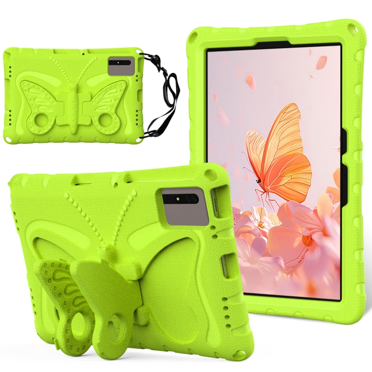 For Samsung Galaxy Tab S9 FE X510 Butterfly Bracket EVA Shockproof Tablet Case(Grass Green) - Galaxy Tab S9 FE by PMC Jewellery | Online Shopping South Africa | PMC Jewellery | Buy Now Pay Later Mobicred