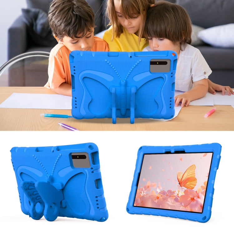 For Samsung Galaxy Tab S9 FE X510 Butterfly Bracket EVA Shockproof Tablet Case(Blue) - Galaxy Tab S9 FE by PMC Jewellery | Online Shopping South Africa | PMC Jewellery | Buy Now Pay Later Mobicred