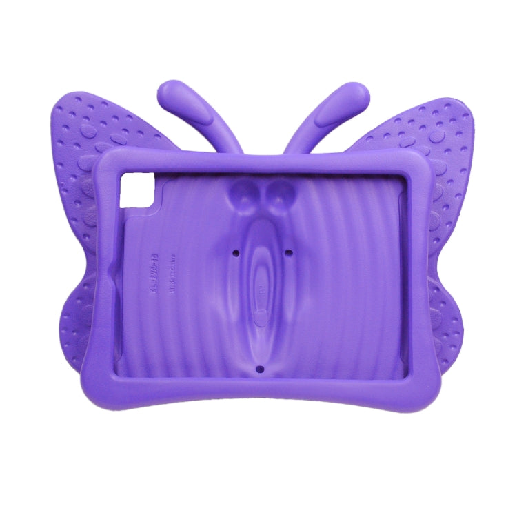 For iPad Air 11 2024 Butterfly Bracket Kids EVA Shockproof Tablet Case(Purple) - iPad Air 11 2024 Cases by PMC Jewellery | Online Shopping South Africa | PMC Jewellery | Buy Now Pay Later Mobicred