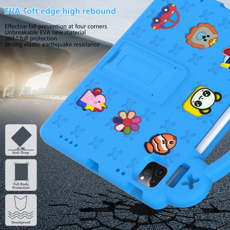 For iPad Air 11 2024 Handle Kickstand Children EVA Shockproof Tablet Case(Sky Blue) - iPad Air 11 2024 Cases by PMC Jewellery | Online Shopping South Africa | PMC Jewellery | Buy Now Pay Later Mobicred