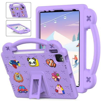 For iPad Air 11 2024 Handle Kickstand Children EVA Shockproof Tablet Case(Light Purple) - iPad Air 11 2024 Cases by PMC Jewellery | Online Shopping South Africa | PMC Jewellery | Buy Now Pay Later Mobicred