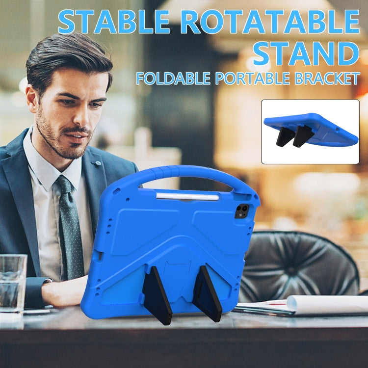 For iPad Air 13 2024 EVA Shockproof Tablet Case with Holder(Blue) - iPad Air 13 2024 Cases by PMC TechLife | Online Shopping South Africa | PMC TechLife | Buy Now Pay Later Mobicred