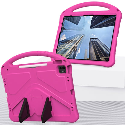 For iPad Air 13 2024 EVA Shockproof Tablet Case with Holder(RoseRed) - iPad Air 13 2024 Cases by PMC Jewellery | Online Shopping South Africa | PMC Jewellery | Buy Now Pay Later Mobicred