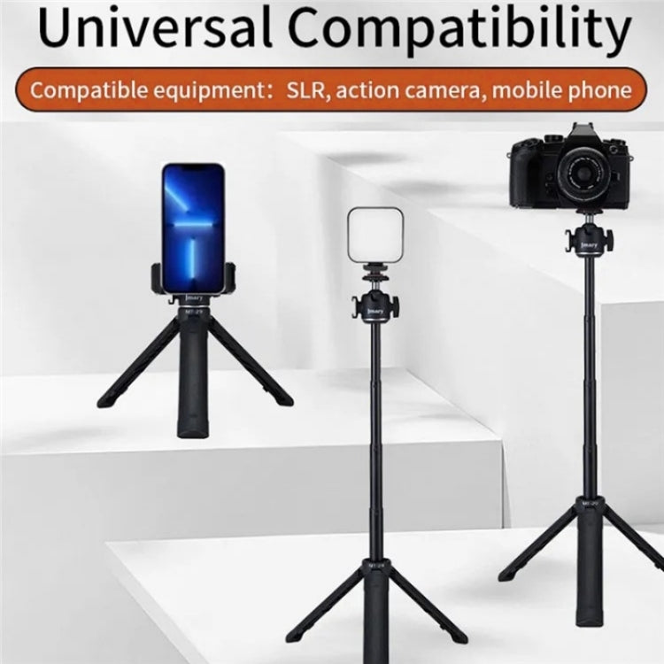 JMARY MT-29 Mini Extendable Live Streaming Desktop Tripod Selfie Stick Camera Phone Holder - free shipping - PMC TechLife - Order now!