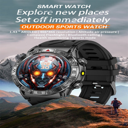 KC80 1.43 inch Color Screen Smart Watch, Support AI Voice Assistant / Bluetooth Call(Orange) - Smart Watches by PMC Jewellery | Online Shopping South Africa | PMC Jewellery | Buy Now Pay Later Mobicred