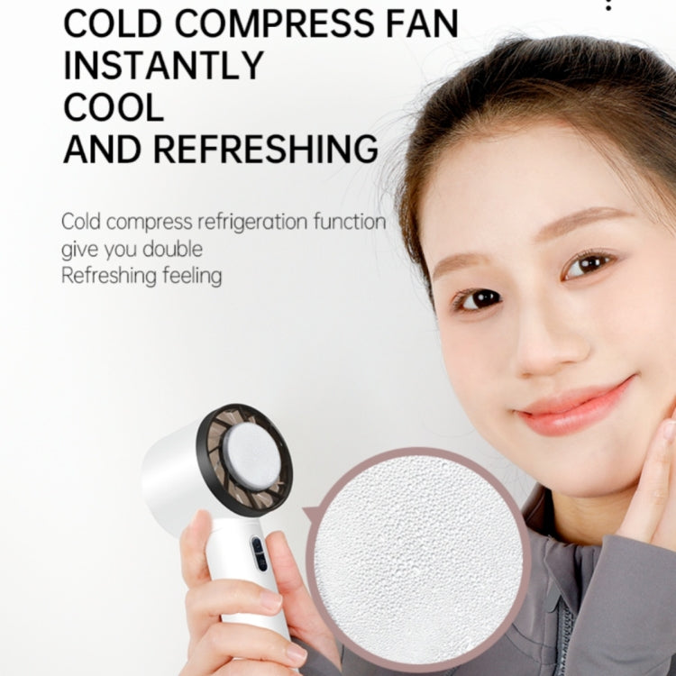 WX-625 Cold Compress Function Portable Mini Summer Fan Handheld Cooling Fan(Light Purple) - Electric Fans by PMC Jewellery | Online Shopping South Africa | PMC Jewellery | Buy Now Pay Later Mobicred