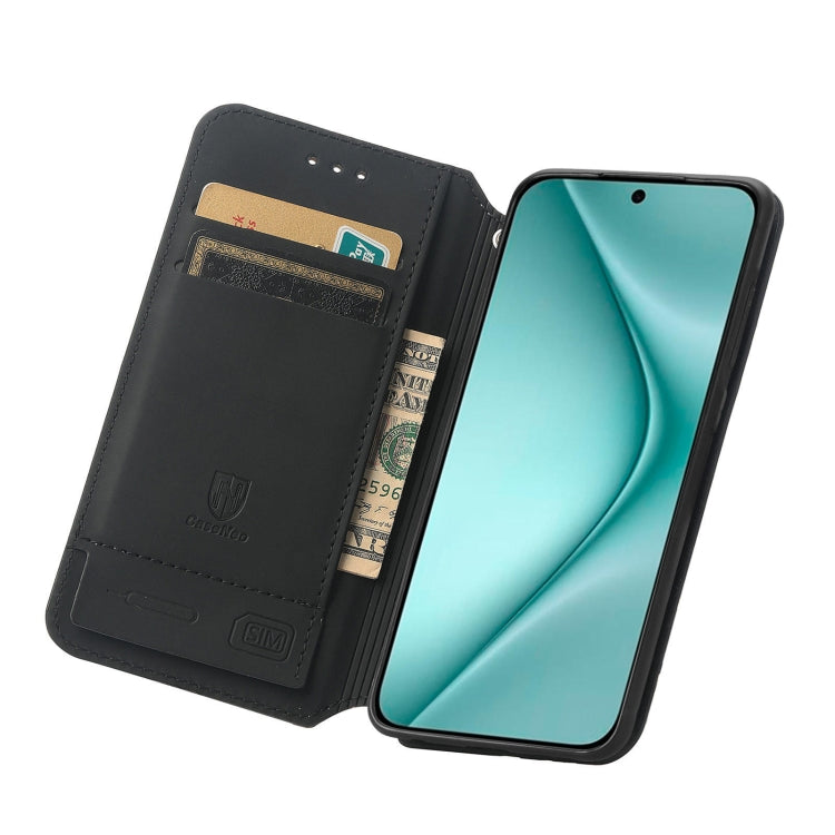 For Huawei Pura 70 CaseNeo Colorful Magnetic Leather Phone Case(Emerald) - Huawei Cases by PMC Jewellery | Online Shopping South Africa | PMC Jewellery | Buy Now Pay Later Mobicred