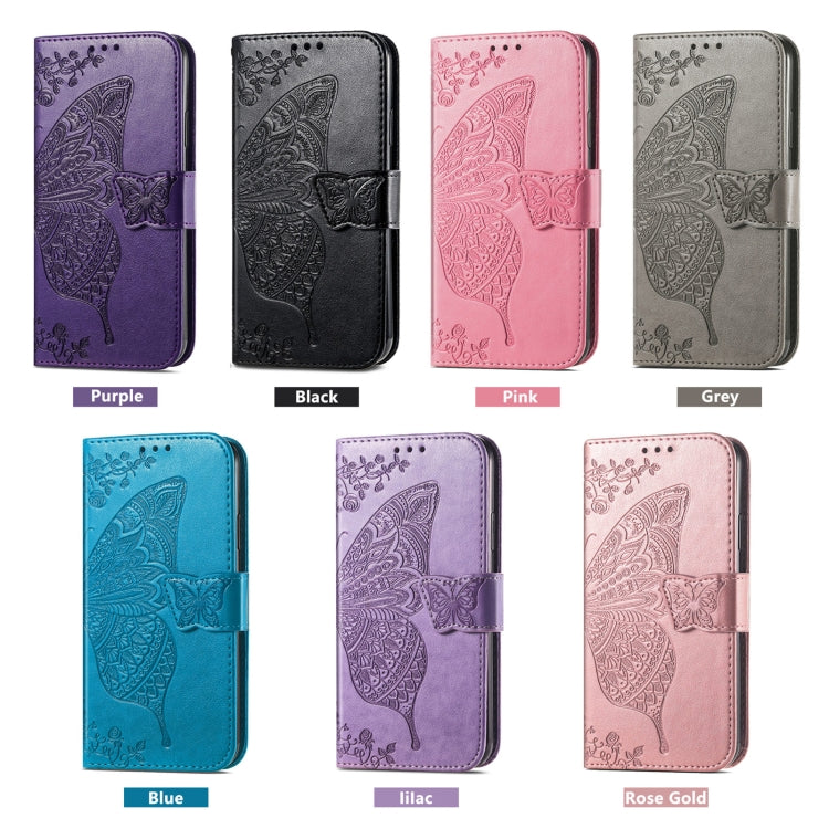 For Huawei Pura 70 Butterfly Love Flower Embossed Leather Phone Case(Pink) - Huawei Cases by PMC Jewellery | Online Shopping South Africa | PMC Jewellery | Buy Now Pay Later Mobicred