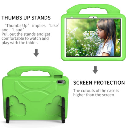 For iPad Air 11 2025 / 2024 Children EVA Shockproof Tablet Case with Thumb Bracket(Green) - iPad Air 11 2025 / 2024 Cases by PMC Jewellery | Online Shopping South Africa | PMC Jewellery | Buy Now Pay Later Mobicred