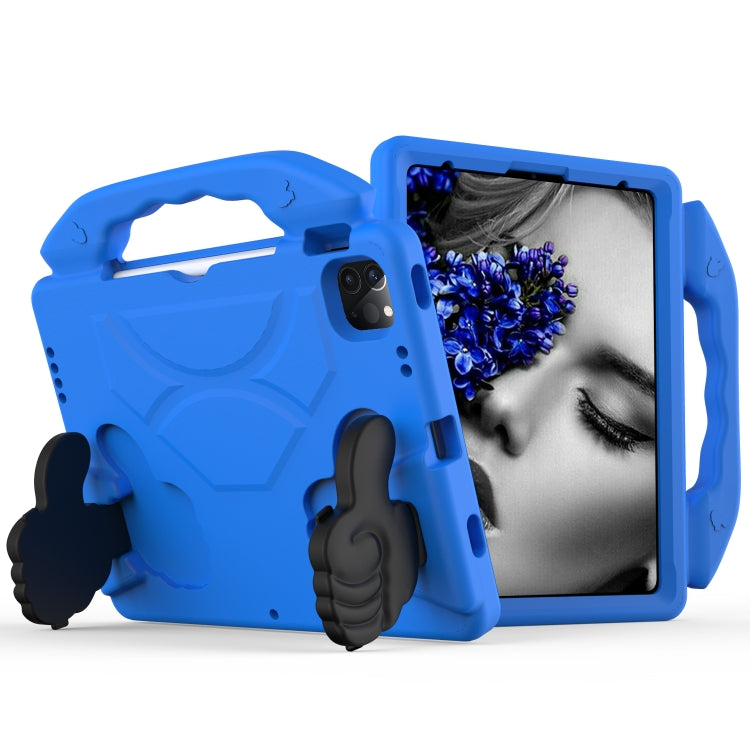 For iPad Pro 11 2024 Children EVA Shockproof Tablet Case with Thumb Bracket(Blue) - iPad Pro 11 2024 Cases by PMC Jewellery | Online Shopping South Africa | PMC Jewellery | Buy Now Pay Later Mobicred