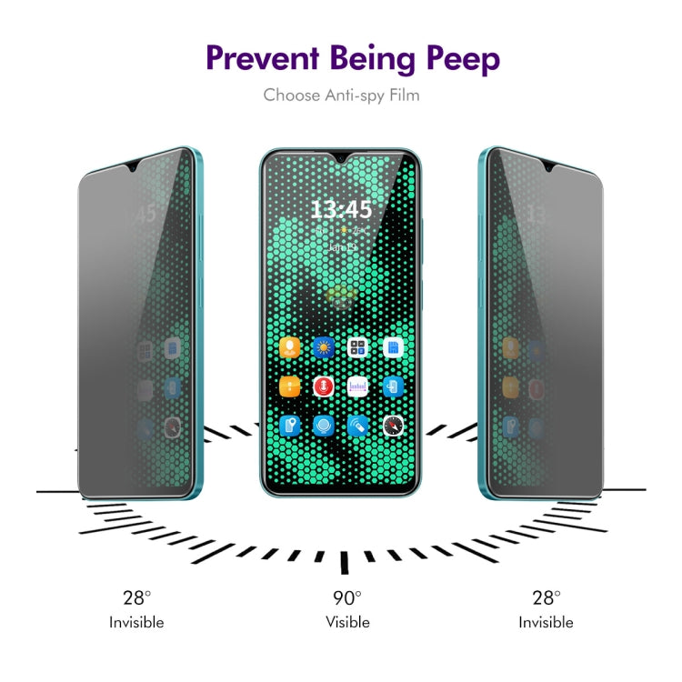 For Tecno Spark 9 ENKAY Hat-Prince 28 Degree Anti-peeping Privacy Tempered Glass Film - Tecno Tempered Glass by ENKAY | Online Shopping South Africa | PMC Jewellery | Buy Now Pay Later Mobicred