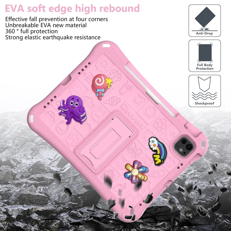 For iPad Air 11 2024 Hi Baby EVA Full Body Tablet Case with Strap(Pink) - iPad Air 11 2024 Cases by PMC Jewellery | Online Shopping South Africa | PMC Jewellery | Buy Now Pay Later Mobicred