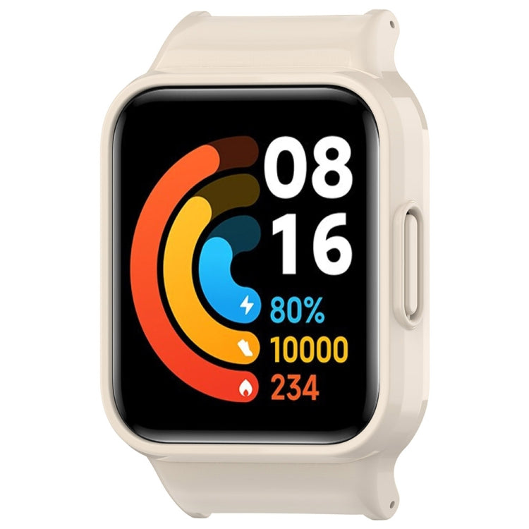 For Redmi Watch 3 Active Half Pack PC Watch Protective Case(Creamy White) - Watch Cases by PMC TechLife | Online Shopping South Africa | PMC TechLife | Buy Now Pay Later Mobicred