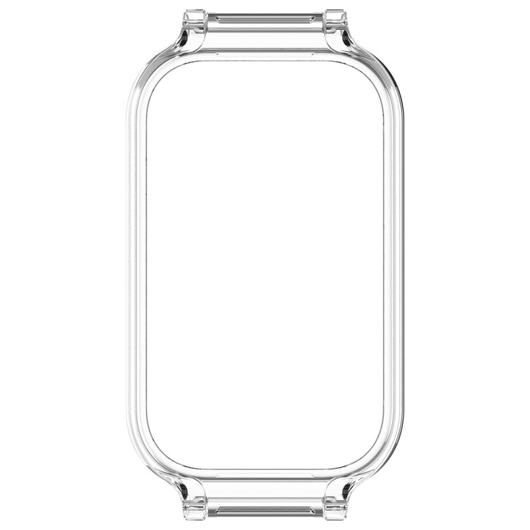 For Xiaomi Smart Band 8 Active Half Pack PC Watch Protective Case(Transparent White) - Watch Cases by PMC TechLife | Online Shopping South Africa | PMC TechLife | Buy Now Pay Later Mobicred
