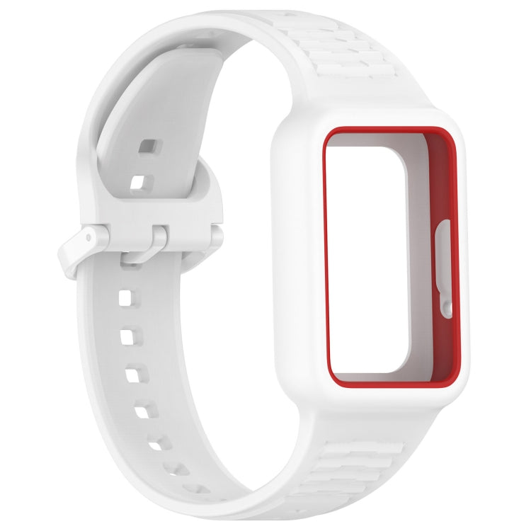 For  Huawei Band 9 Two Color Frame Integrated Silicone Watch Band(Dream White) - free shipping - PMc TechLife - Order now!