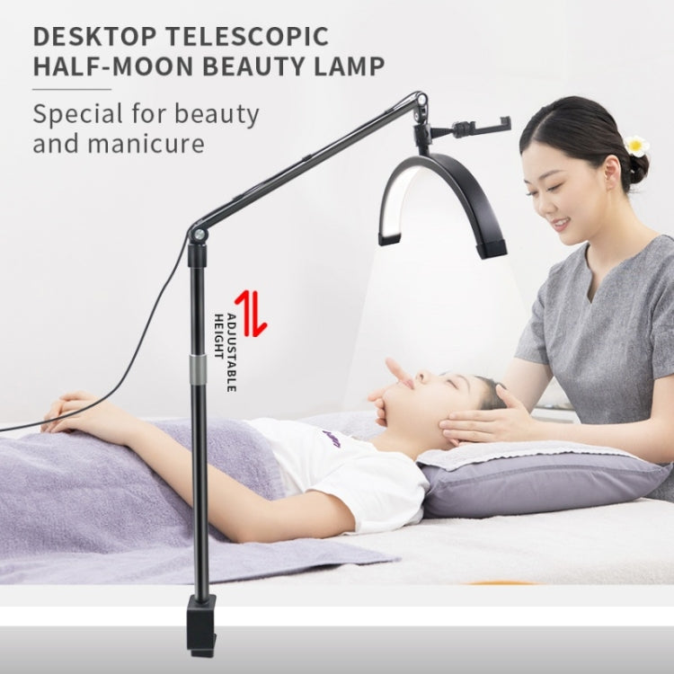 D-M30X 23 inch Half Moon Shape Beauty Manicure Lamp Curved Fill Light, Plug:EU Plug - Selfie Light by PMC TechLife | Online Shopping South Africa | PMC TechLife | Buy Now Pay Later Mobicred