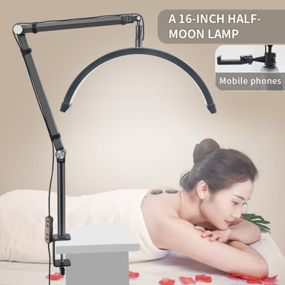 HD-M3X Pro 16 inch Adjustable Brightness Beauty Light Half Moon Light Eyelash Tech Lamp, Plug:US Plug(White) - Selfie Light by PMC Jewellery | Online Shopping South Africa | PMC Jewellery | Buy Now Pay Later Mobicred