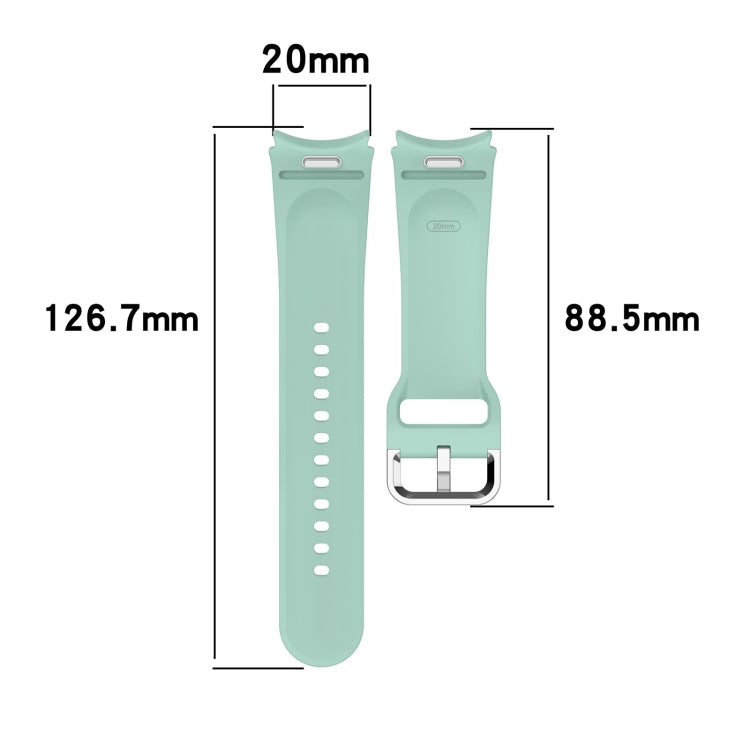 For Samsung Galaxy Watch FE 40mm Solid Color Silver Buckle Quick Release Silicone Watch Band(Orange) - free shipping - PMC TechLife - Order now!