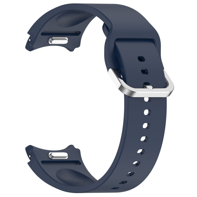 For Samsung Galaxy Watch 5  40mm Solid Color Silver Buckle Quick Release Silicone Watch Band(Midnight Blue) - free shipping - PMC TechLife - Order now!
